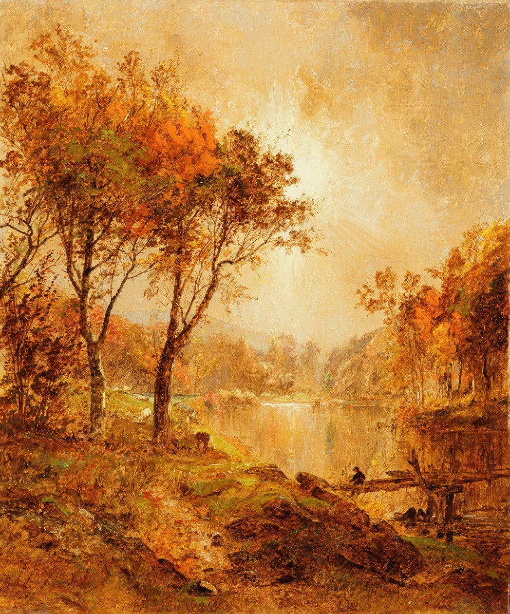 Ved Ramapo-elven, 1888 av Jasper Francis Cropsey