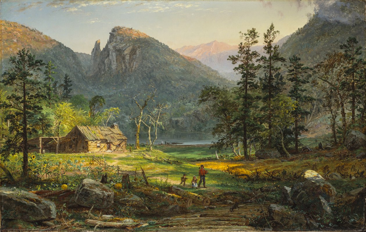 Pionerens hjem, Eagle Cliff, White Mountains av Jasper Francis Cropsey