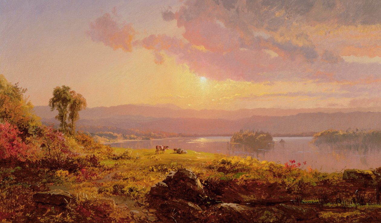 Susquehanna-elven, 1876 av Jasper Francis Cropsey