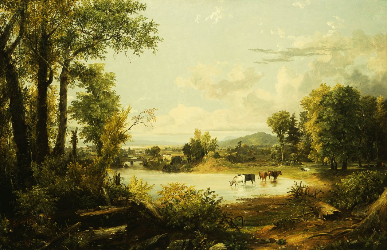 Den stille dalen, 1856 av Jasper Francis Cropsey