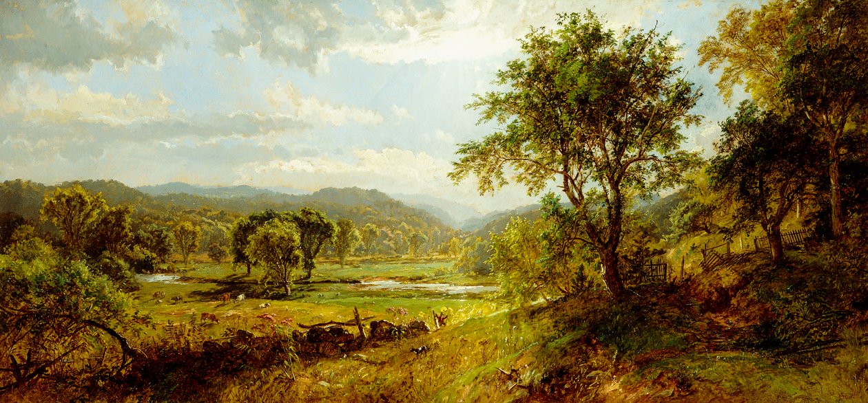 Sagmølleelven, av Jasper Francis Cropsey