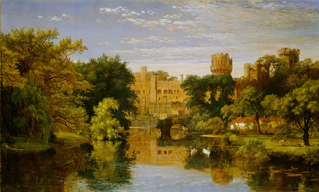 Warwick Castle, England, 1857 av Jasper Francis Cropsey
