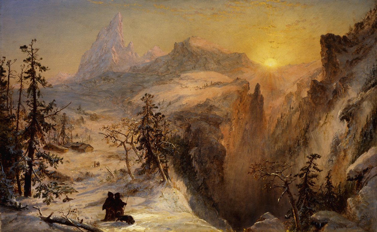 Vinter i Sveits, 1860 av Jasper Francis Cropsey