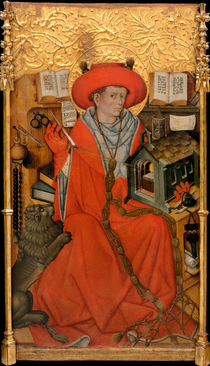 Saint Hieronymus i hans studie av Jaume Ferrer