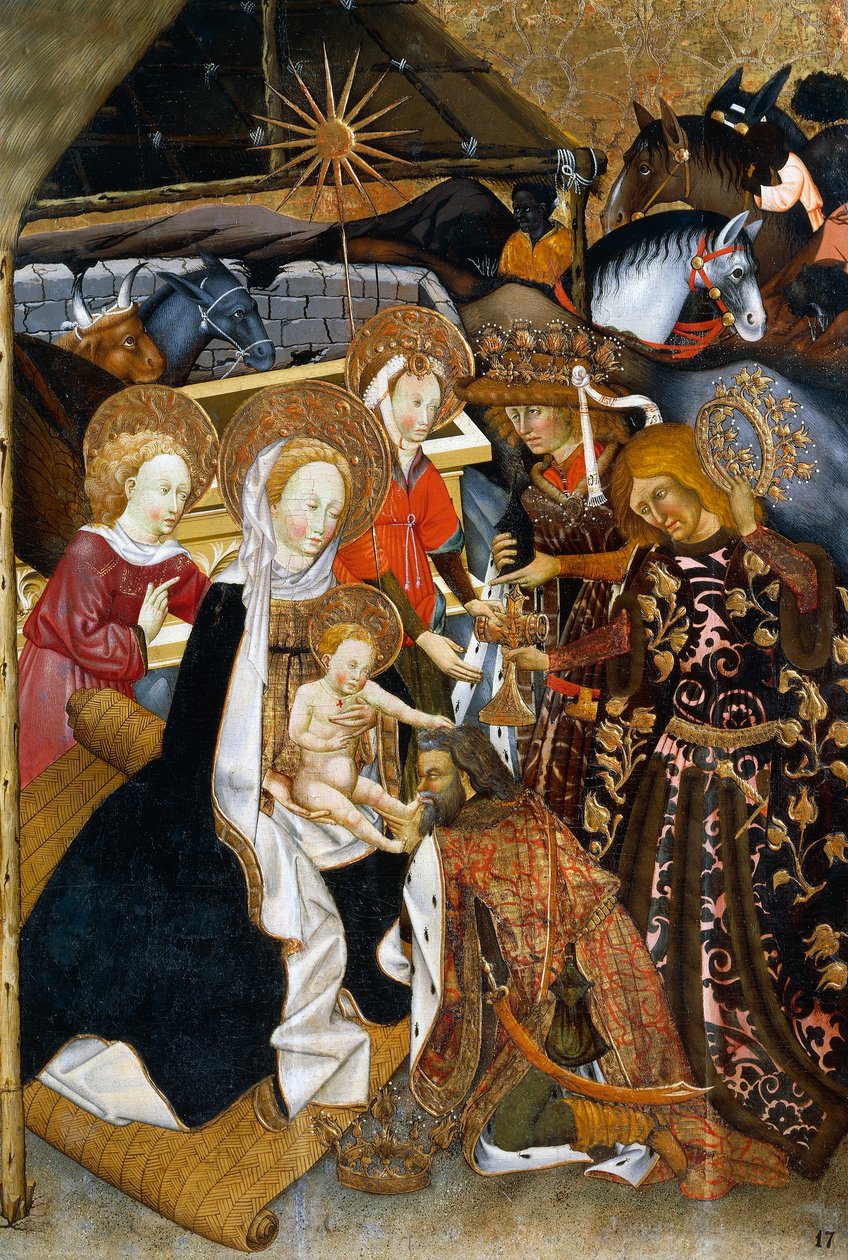 The Adoration of the Magi, altertavle fra Verdu av Jaume Ferrer