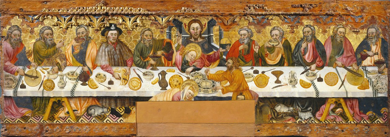 The Last Supper, ca. 1370-1400 (tempera på tre) av Jaume Ferrer