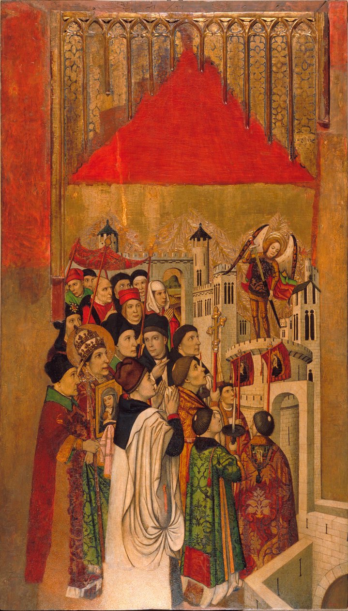 Åpenbaring av Saint Michael på Chateau Saint Ange av Jaume Huguet
