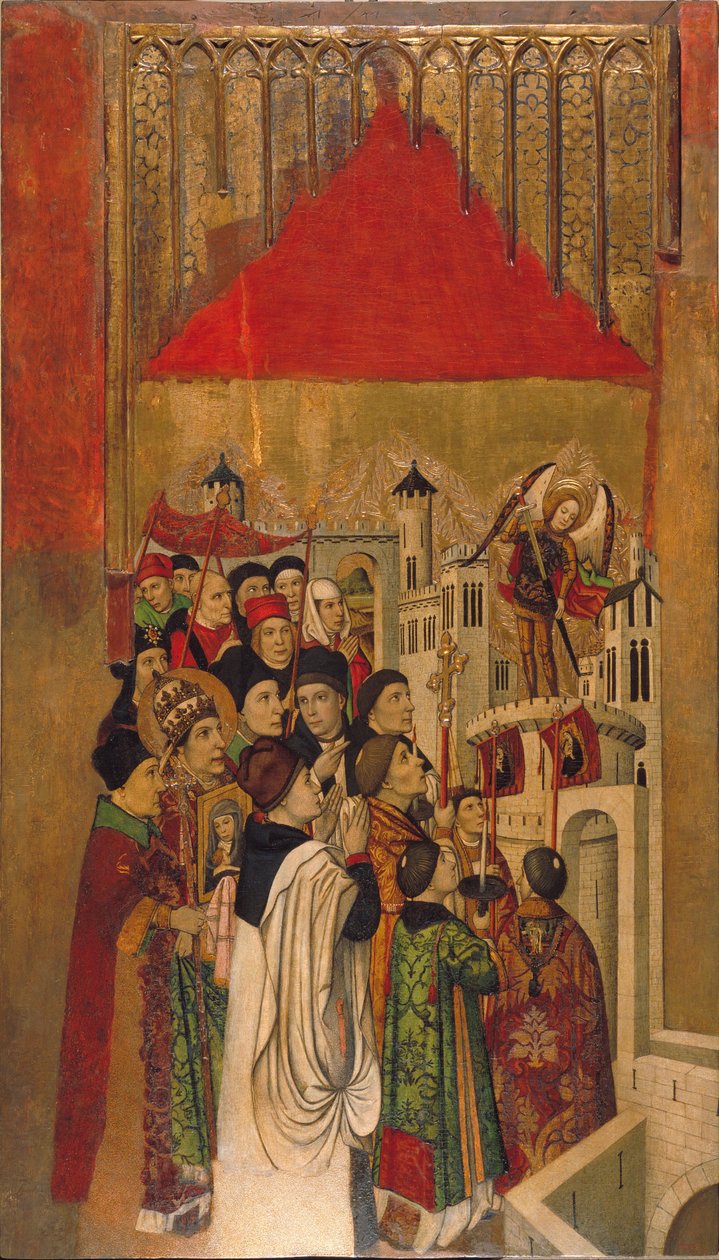 Åpenbaring av Saint Michael på slottet i SantAngelo av Jaume Huguet