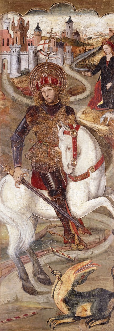Saint George og dragen, av Jaume Huguet