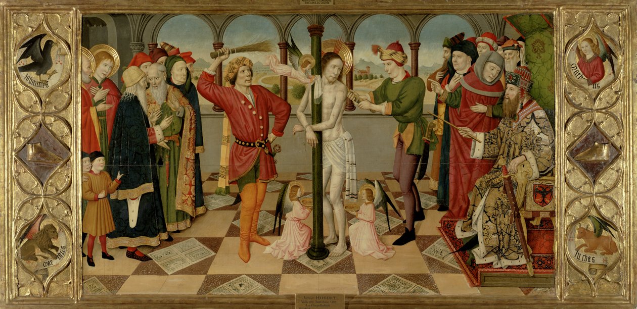 The Flagelation of Christ, ca.1450-60 av Jaume Huguet