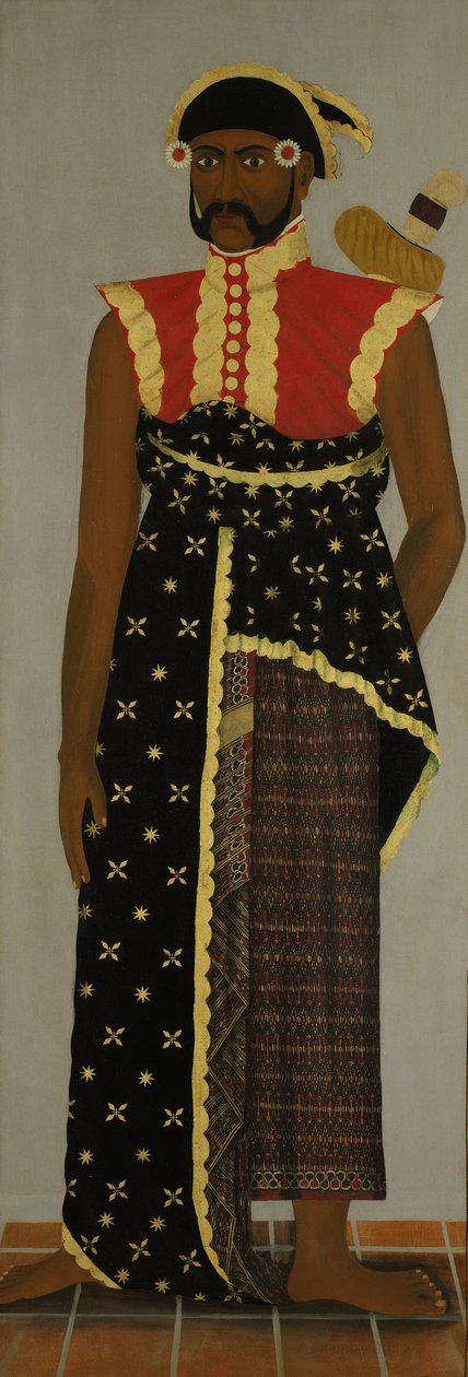Javanesisk hoffmann, ca. 1820-70 av Javanese School