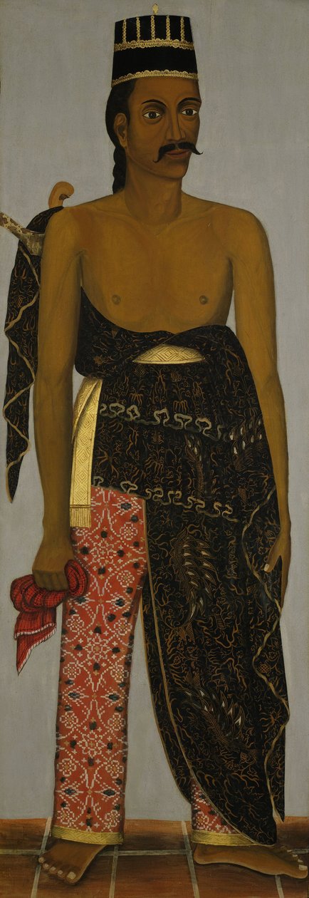 Javanesisk hoffmann, ca. 1820-70 av Javanese School
