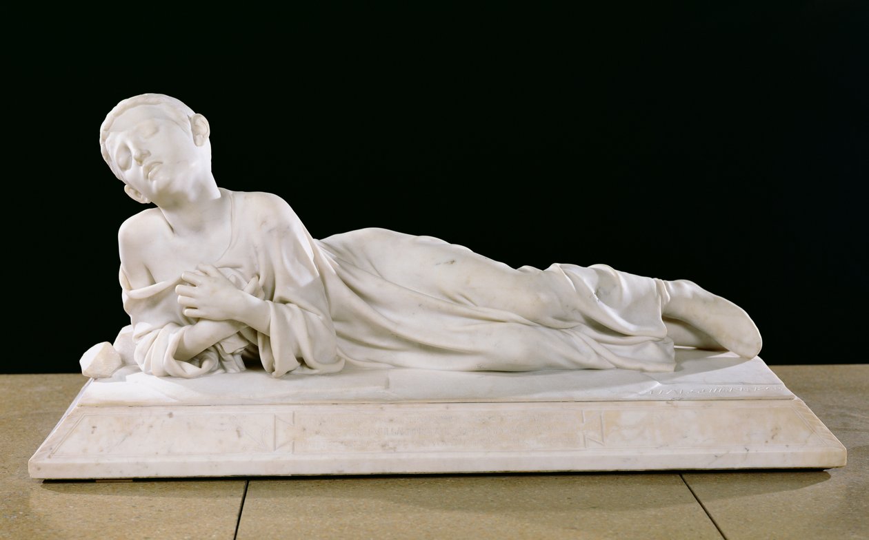 Tarcisius, kristen martyr, 1868 (marmor) av Jean Alexandre Joseph Falguiere