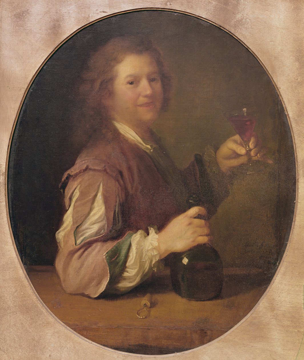 Selvportrett av kunstneren som drikker, 1724 av Jean Alexis Grimou