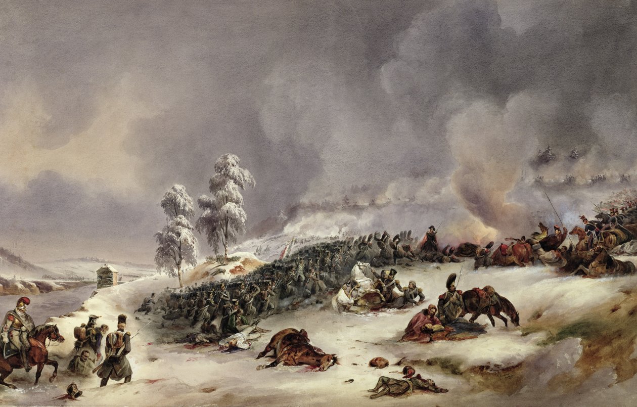 Slaget ved Krasnoi, 18. november 1812 av Jean Antoine Simeon Fort