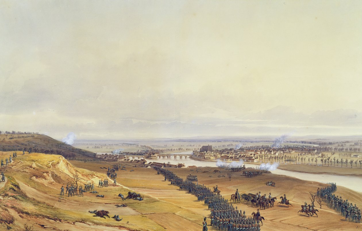 Slaget ved Montereau, 18. februar 1814, 1840 av Jean Antoine Simeon Fort