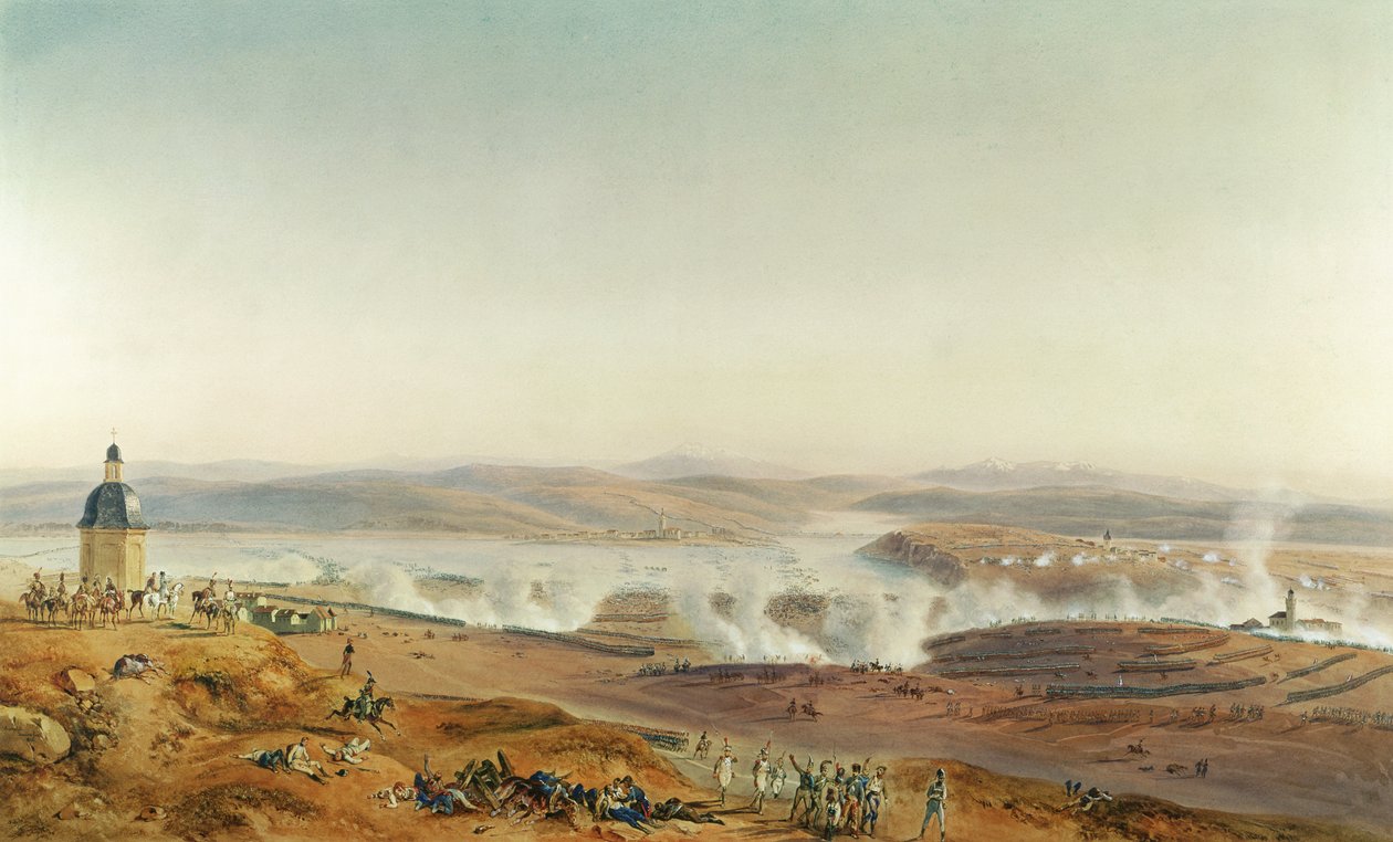 Slaget ved Austerlitz, 2. desember 1805, klokken fire av Jean Antoine Simeon Fort
