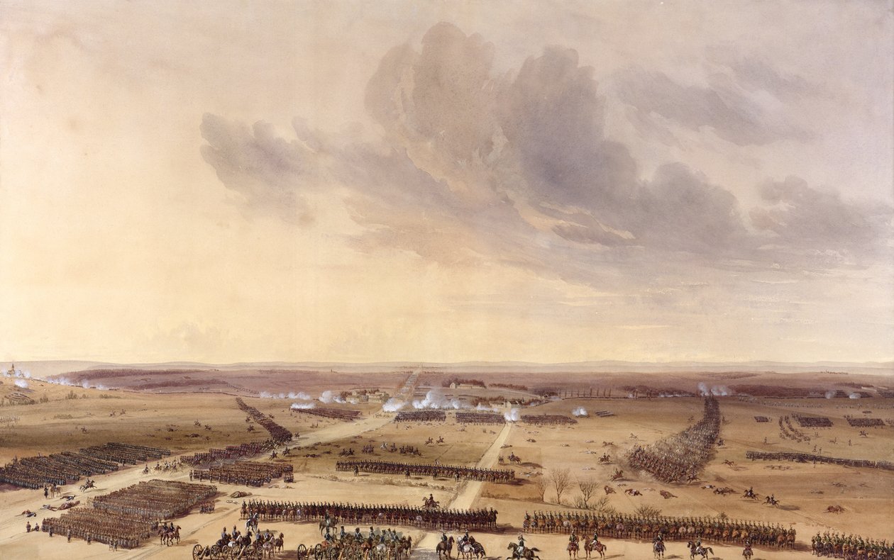 Slaget ved Montmirail 11. februar 1814 av Jean Antoine Simeon Fort