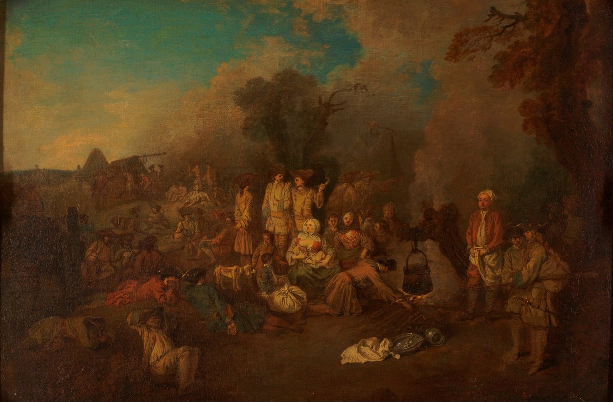 Bivuac av Jean Antoine Watteau