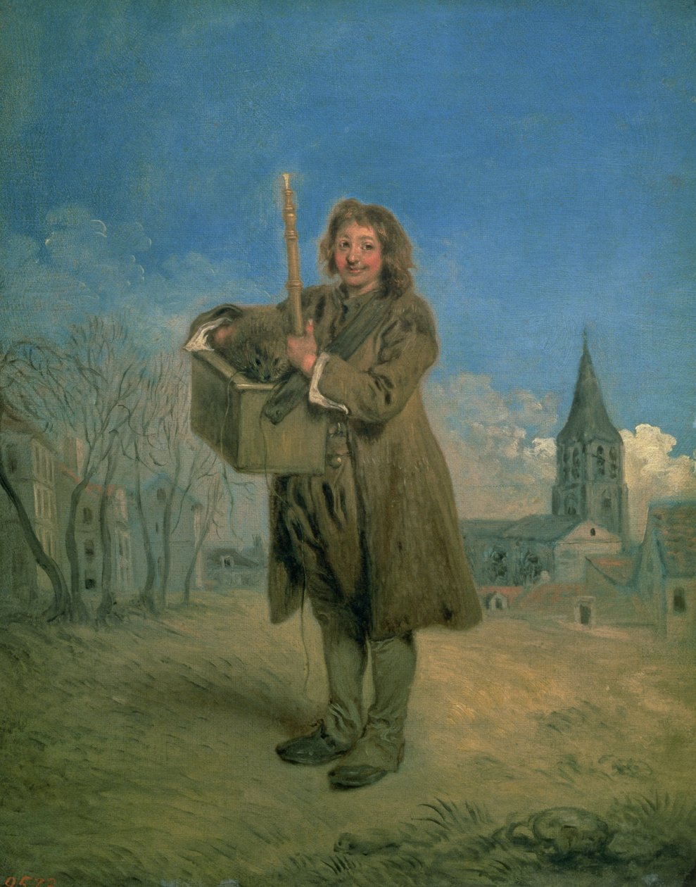 Savoyard med en murmeldyr, 1715-16 av Jean Antoine Watteau