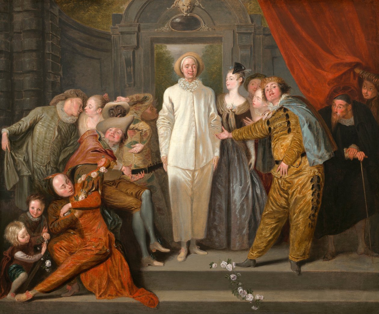 De italienske komikerne, ca. 1720 av Jean Antoine Watteau