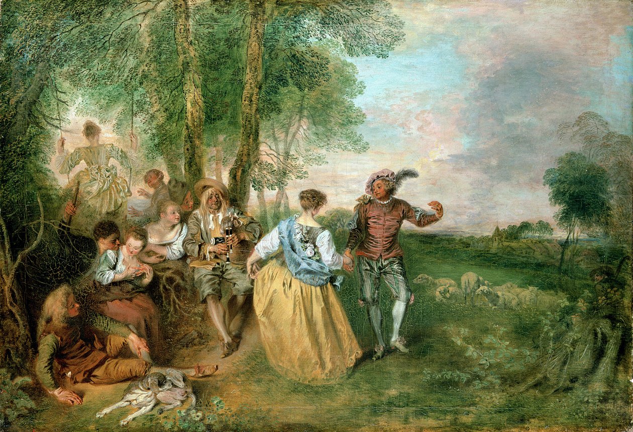 Hyrdene av Jean Antoine Watteau