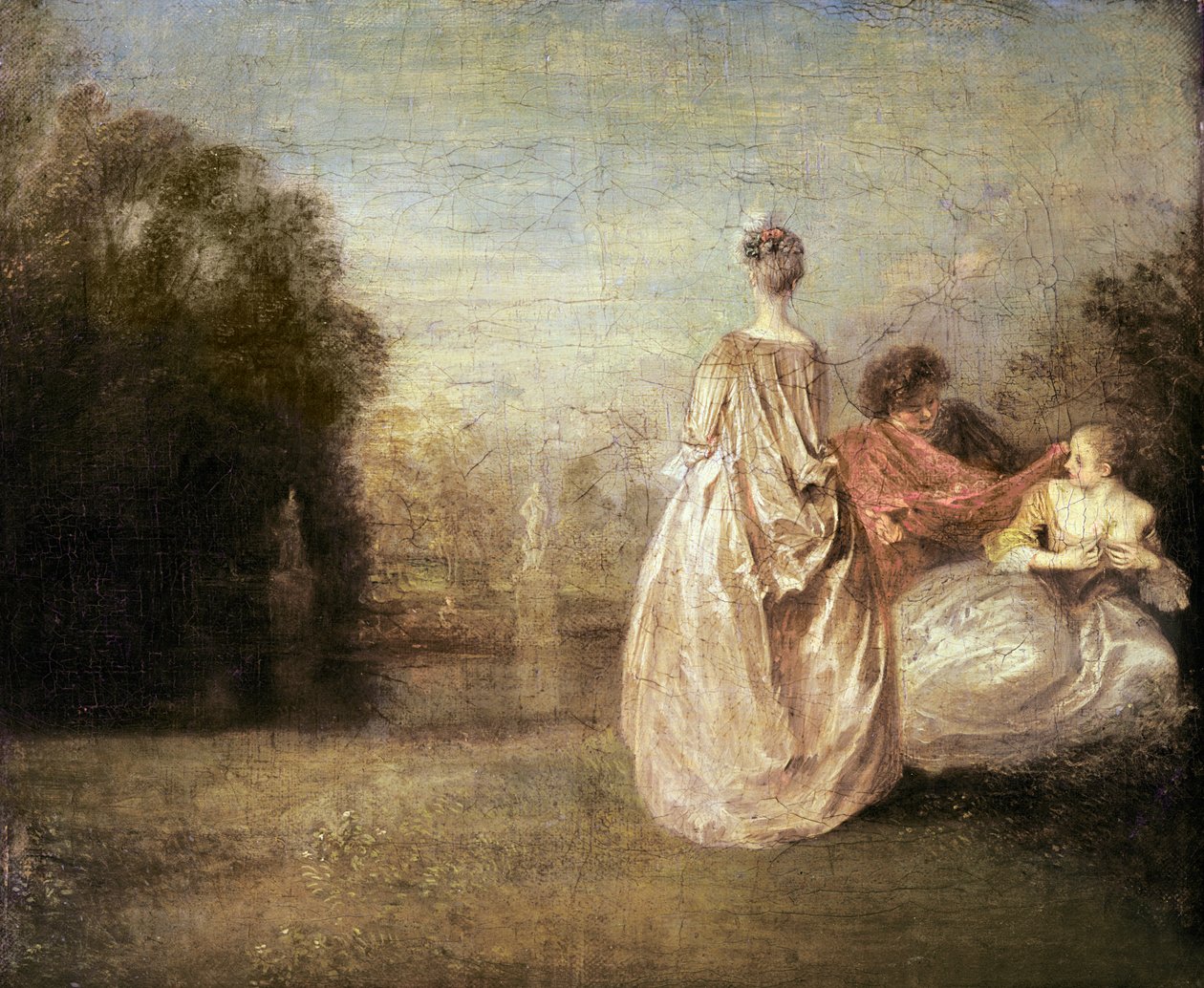 De to søskenbarna, 1716-20 av Jean Antoine Watteau