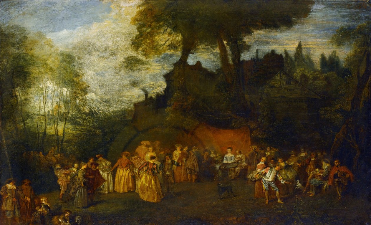 Bryllupet, ca. 1712-16 av Jean Antoine Watteau