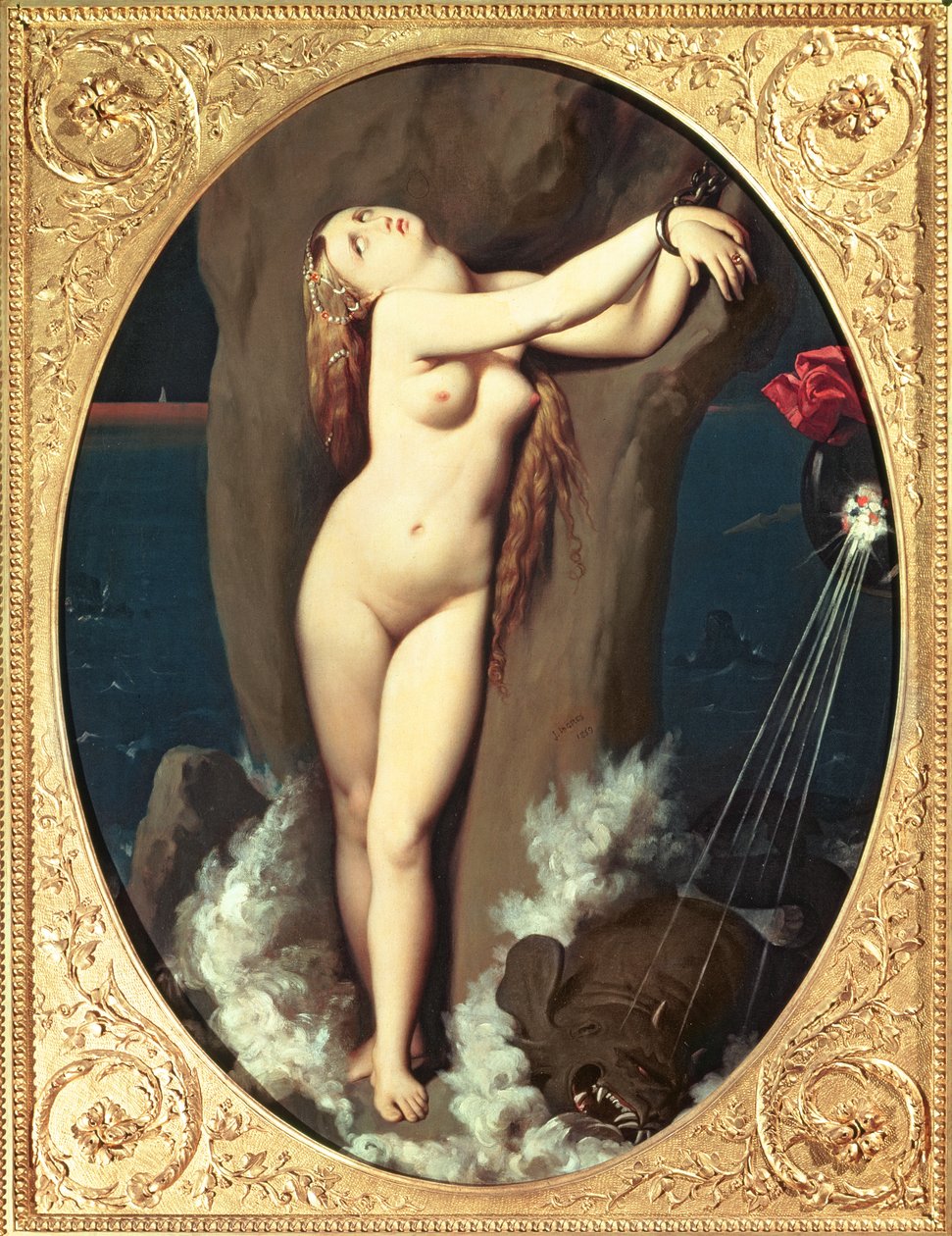 Angelica in Chains, 1859 av Jean Auguste Dominique Ingres