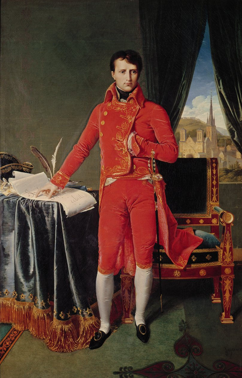 Bonaparte som første konsul, 1804 av Jean Auguste Dominique Ingres