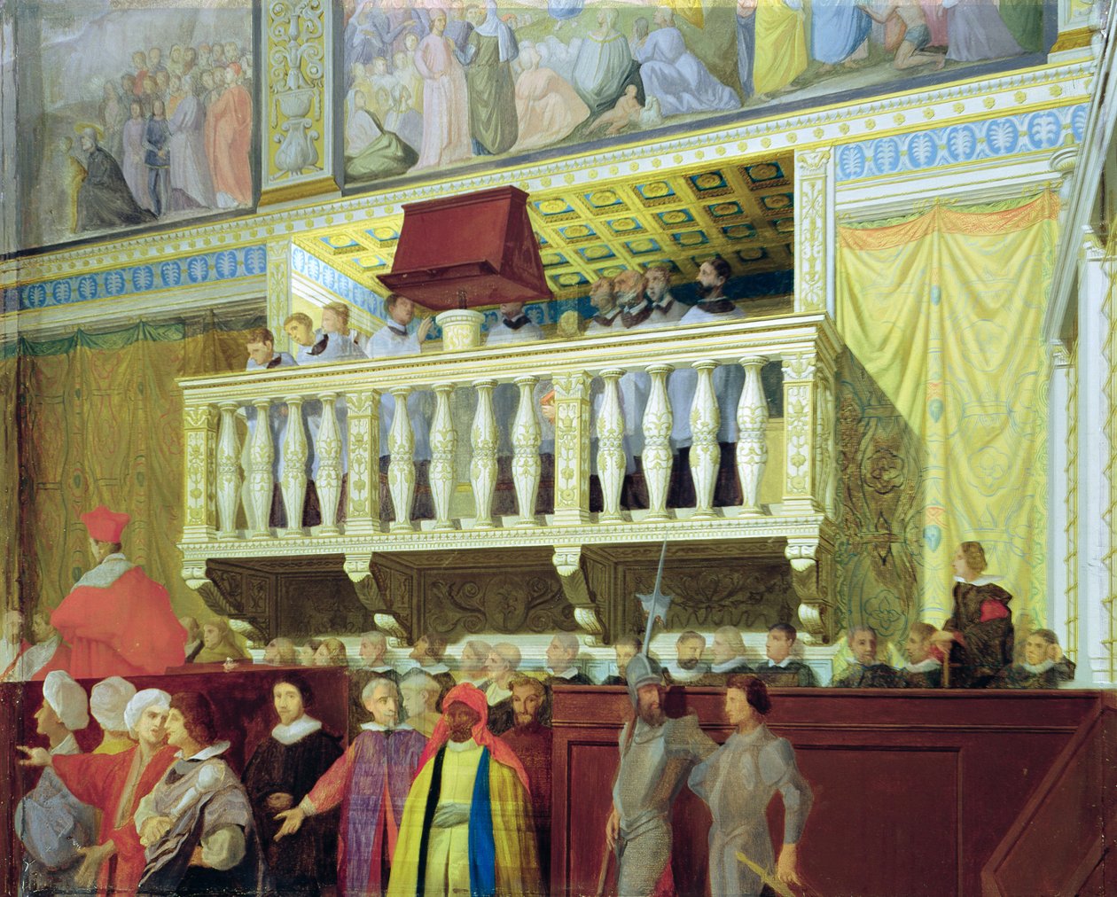 Cantoria i Det sixtinske kapell av Jean Auguste Dominique Ingres