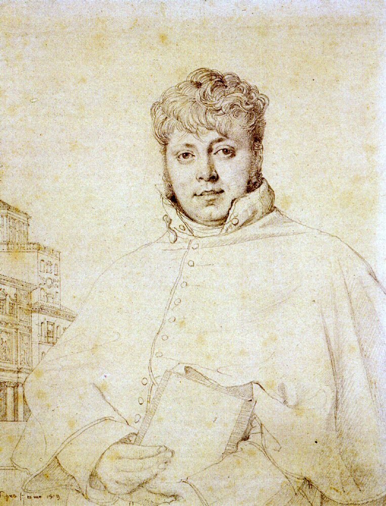 Fransk arkitekt Auguste Guenepin av Jean Auguste Dominique Ingres