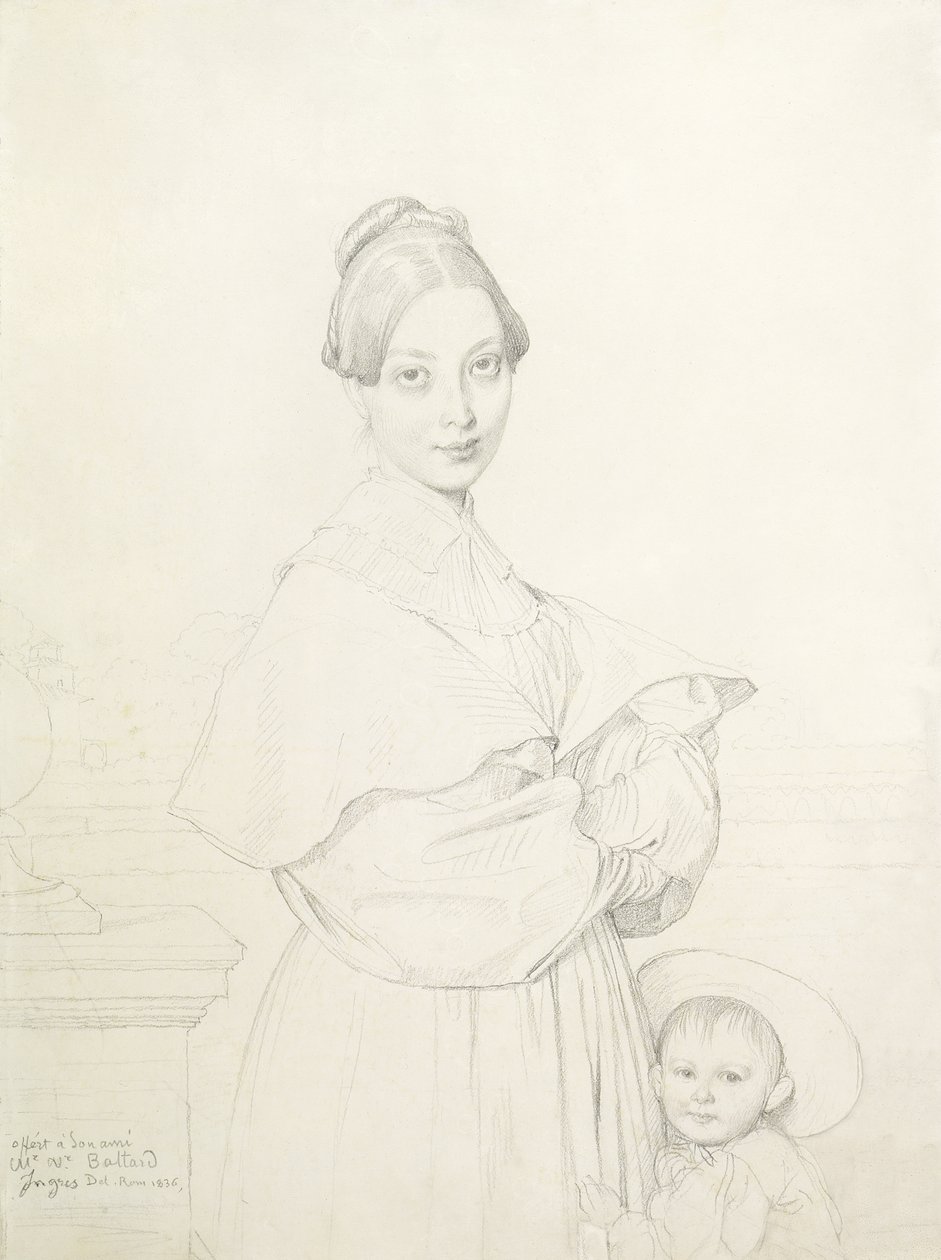 Madame Baltard og datteren hennes, Paule, 1836 av Jean Auguste Dominique Ingres