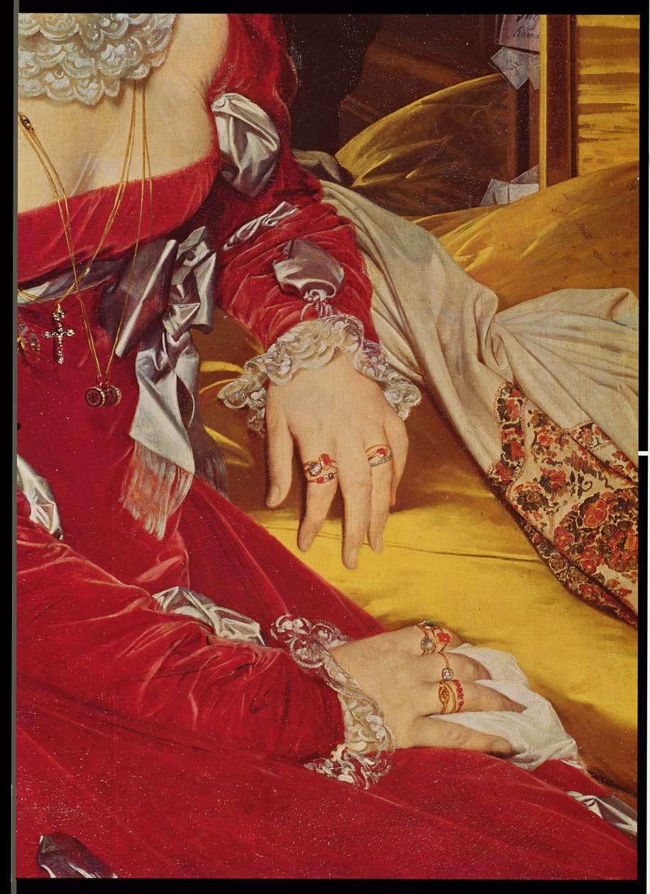 Madame de Senonnes, detalj av armene hennes, 1814-16 (se 39017) av Jean Auguste Dominique Ingres