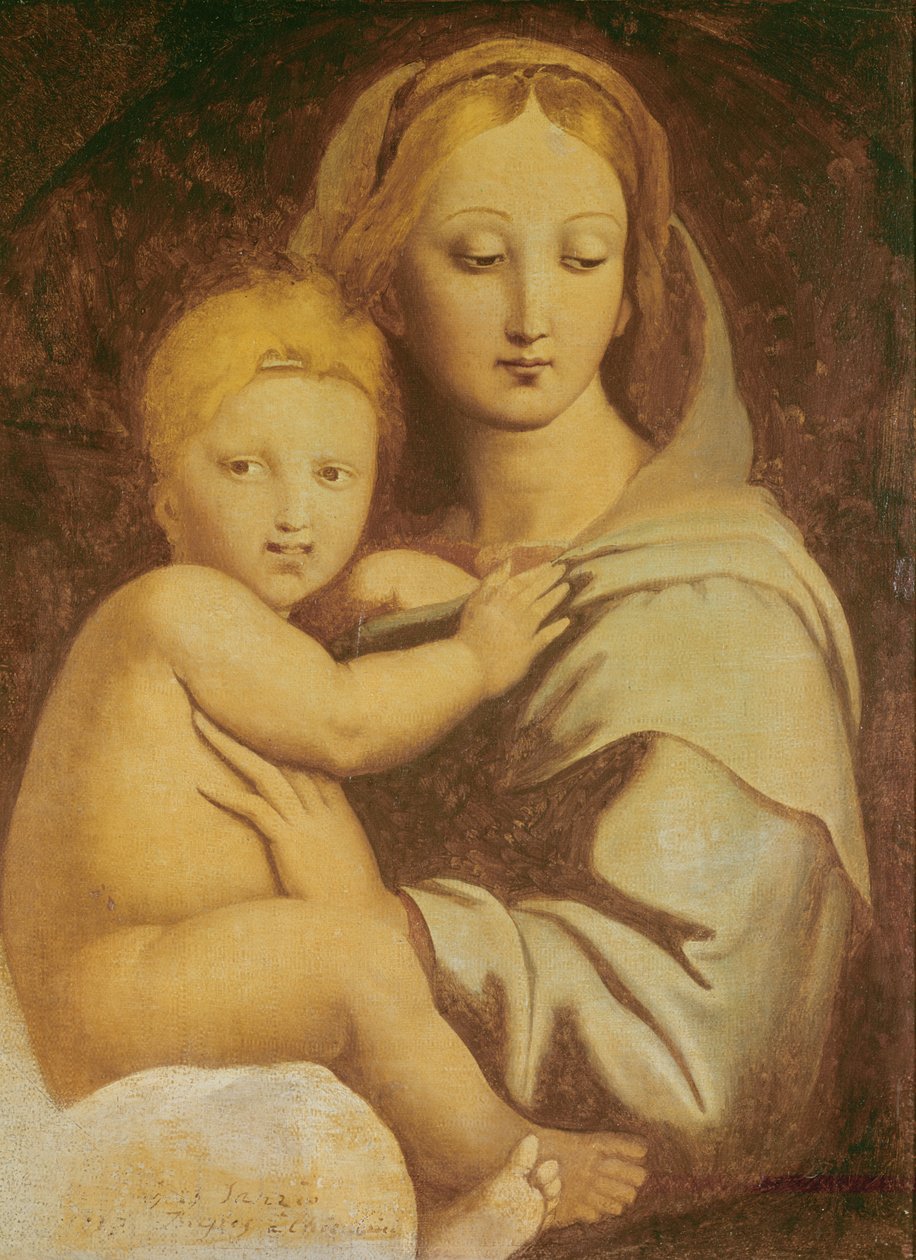 Madonna av kandelaberen av Jean Auguste Dominique Ingres