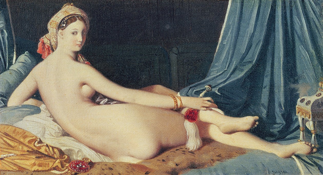 Odalisque, 1814 av Jean Auguste Dominique Ingres