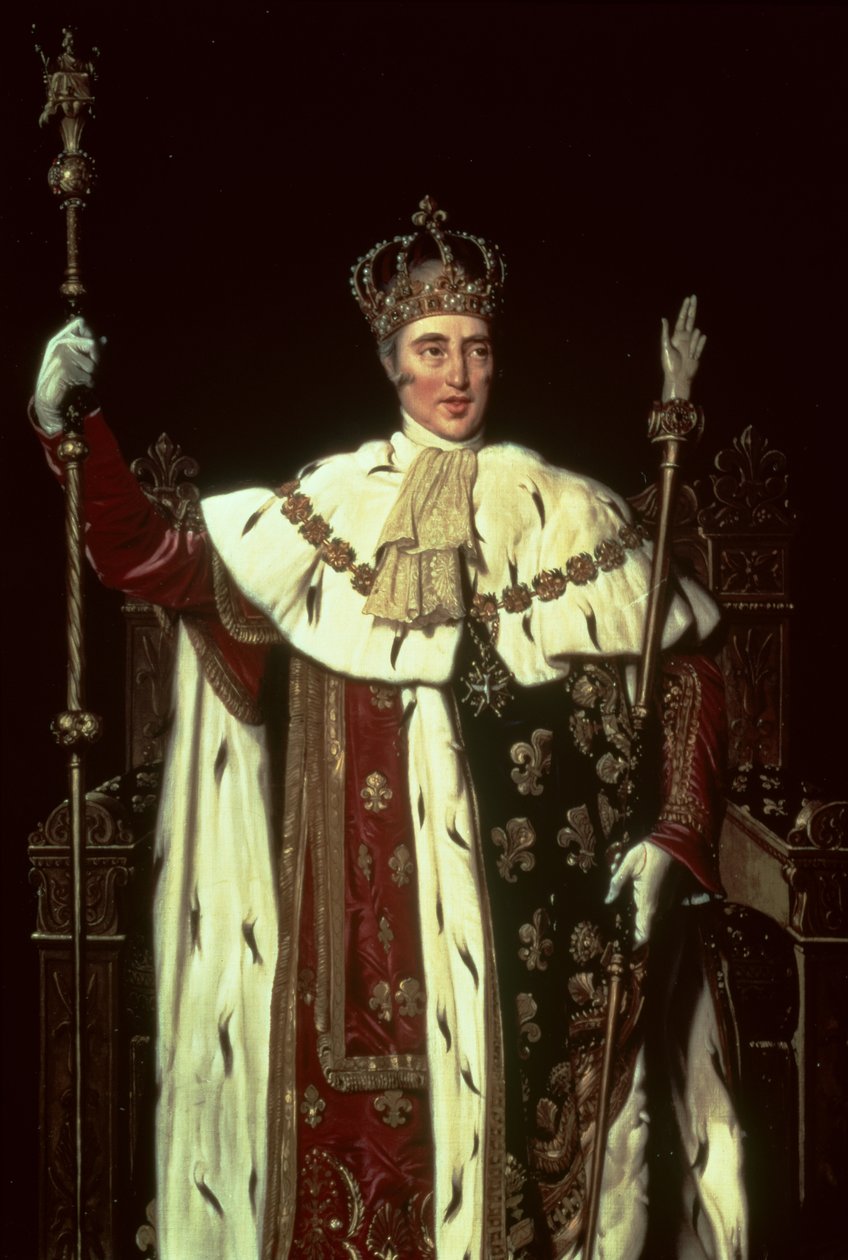 Portrett av Charles X av Frankrike, 1829 (detalj av 59967) av Jean Auguste Dominique Ingres