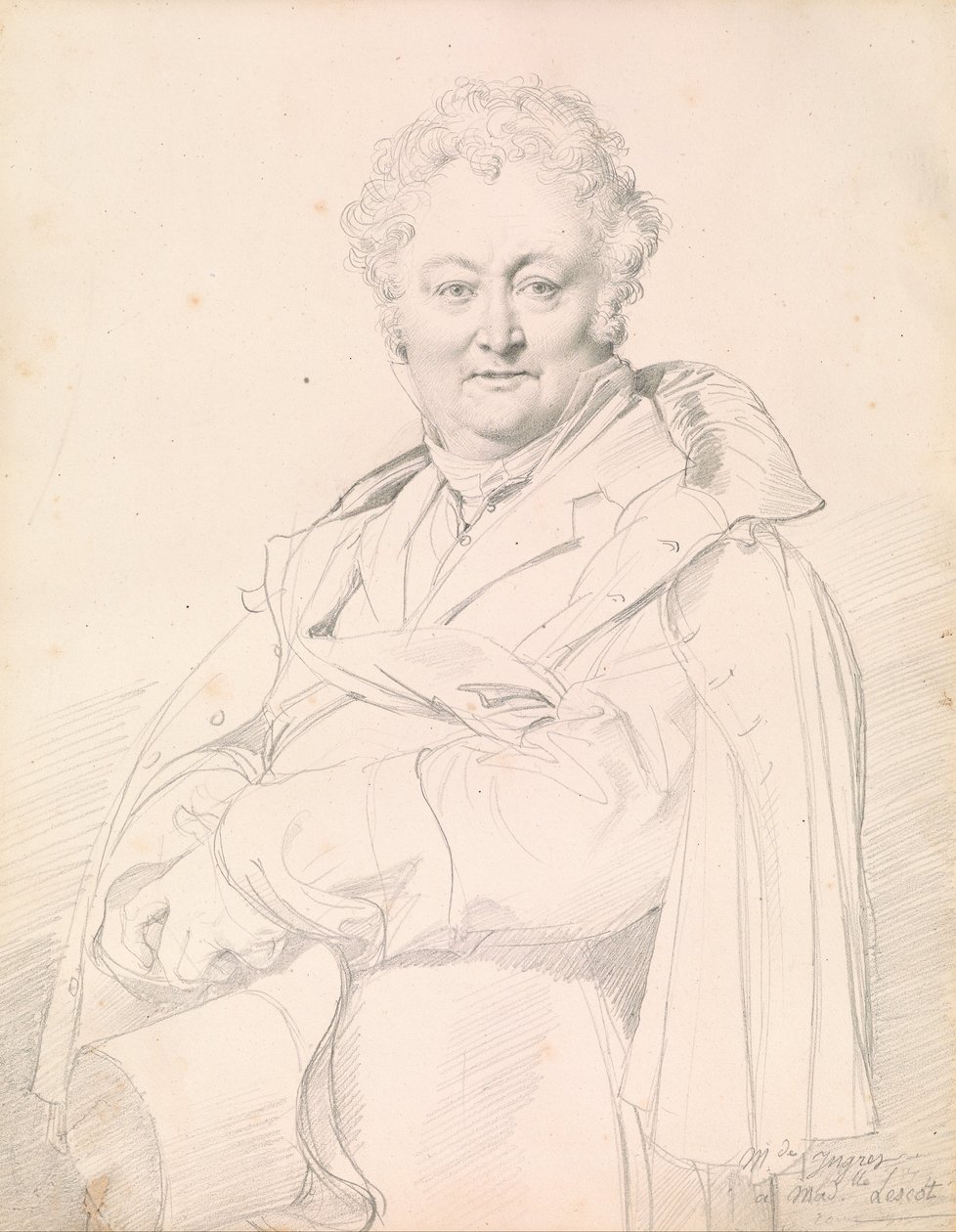 Portrett av Guillaume Guillon-Lethière av Jean Auguste Dominique Ingres