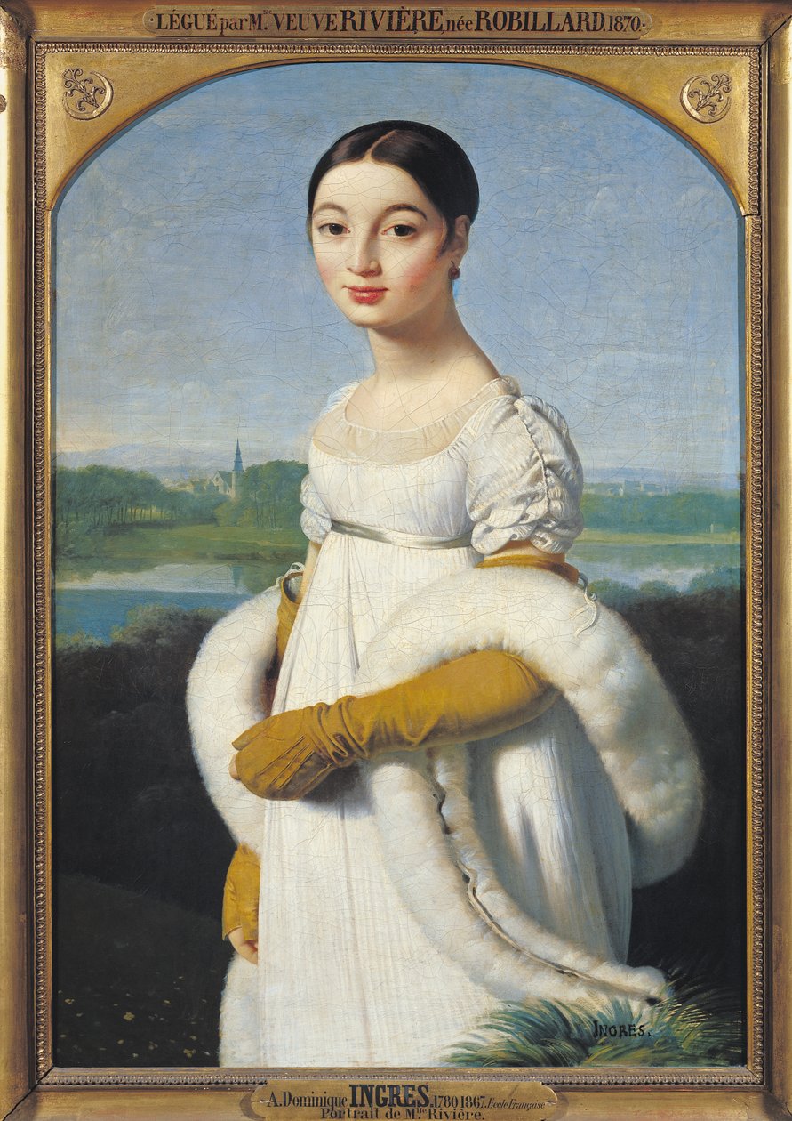 Portrett av Mademoiselle Caroline Riviere (1793-1803) 1805 av Jean Auguste Dominique Ingres