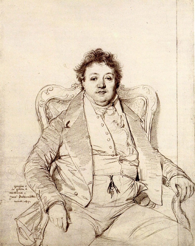 Portrett av Ingres av Jean Auguste Dominique Ingres