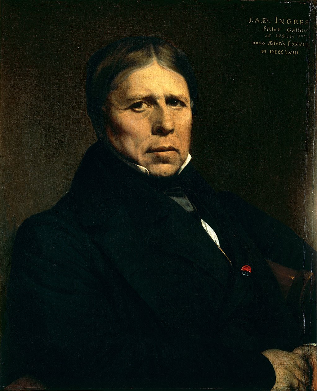 Selvportrett av Jean Auguste Dominique Ingres