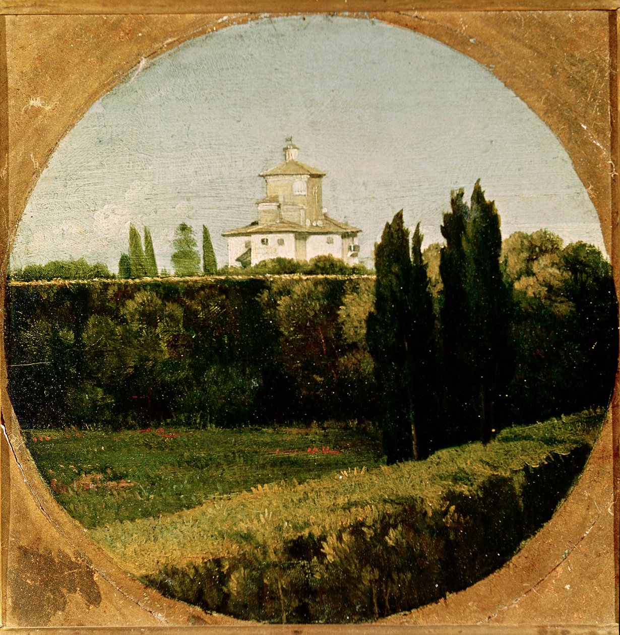 Utsikt over Villa Medici, Roma av Jean Auguste Dominique Ingres