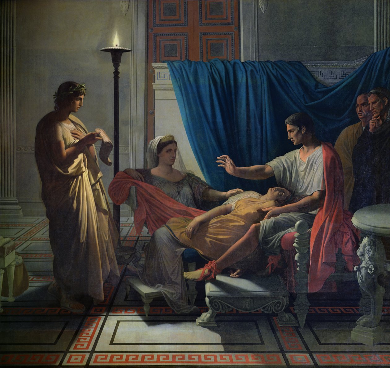 Virgil leser Aeneiden for Livia, Octavia og Augustus, ca. 1812 av Jean Auguste Dominique Ingres
