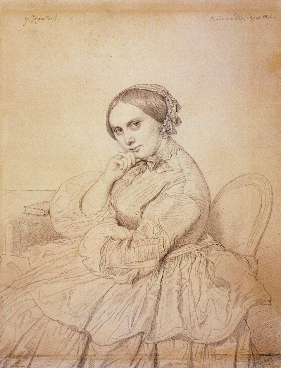 portrett av Delphine Ramel av Jean Auguste Dominique Ingres