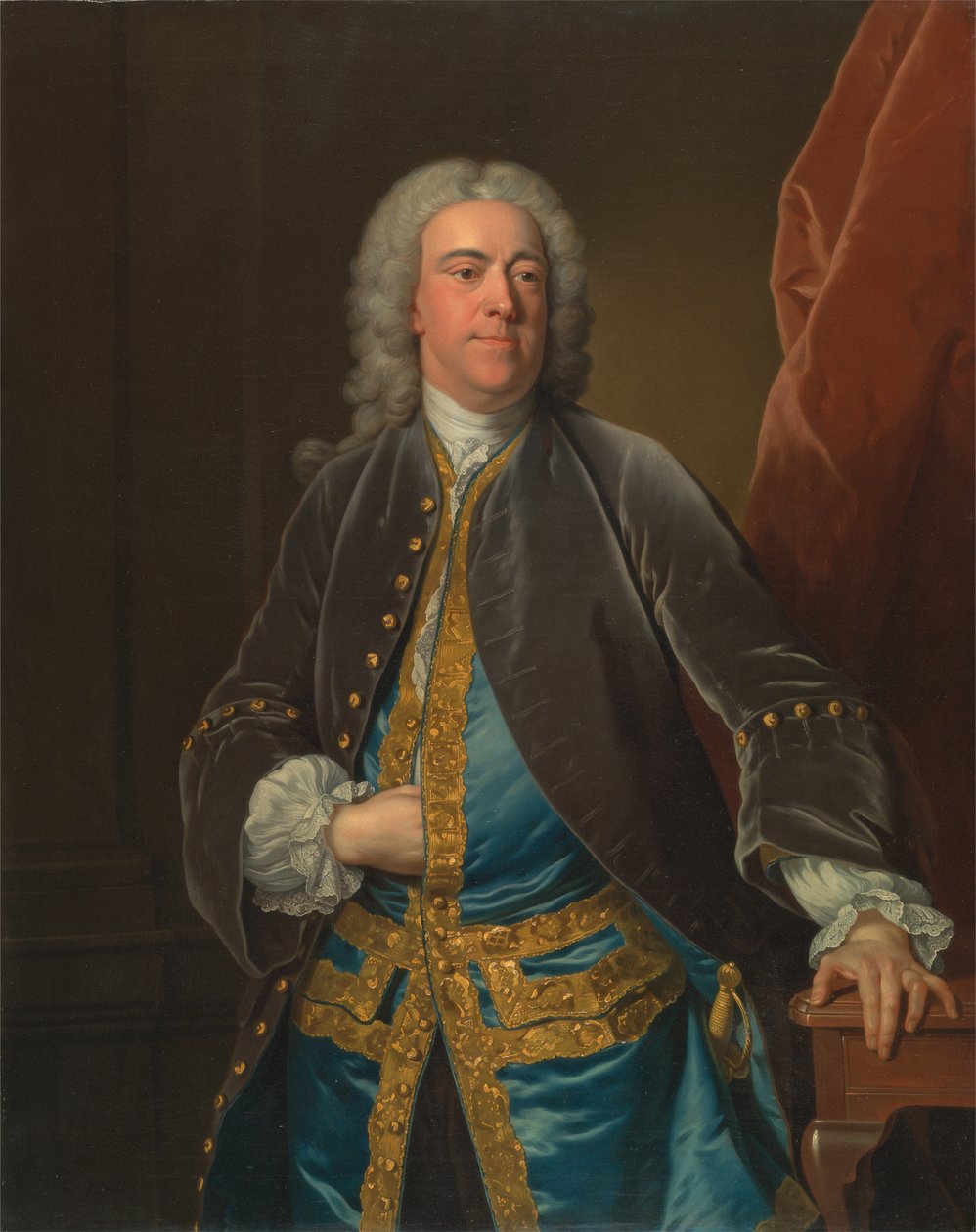 The Rt. Ærede Stephen Poyntz, fra Midgeham, Berkshire av Jean Baptiste van Loo