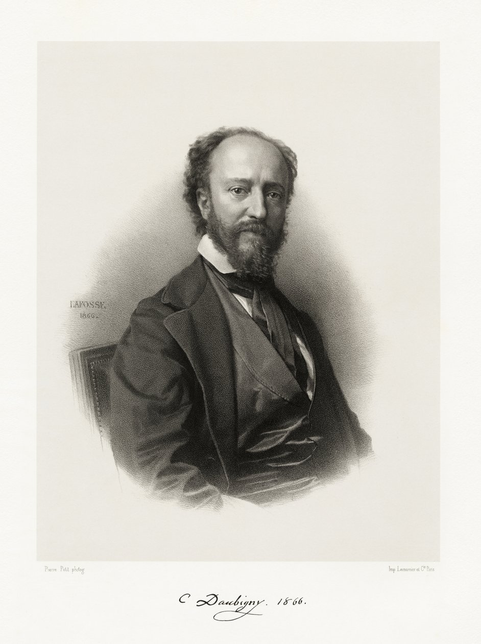 Charles François Daubigny, 1865-66 av Jean Baptiste Adolphe Lafosse