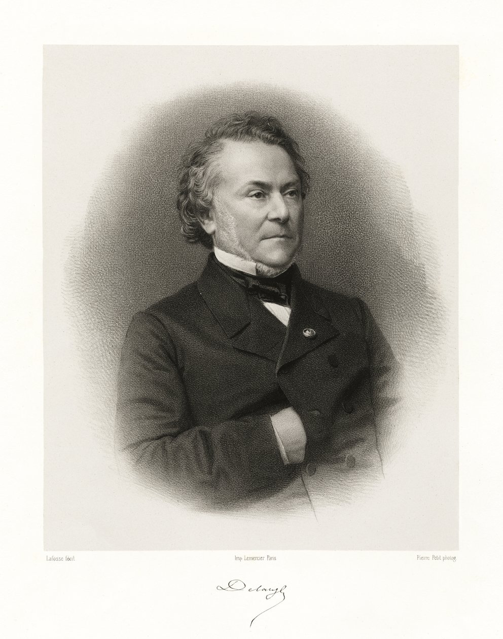 Claude Alphonse Delangle, 1865-66 av Jean Baptiste Adolphe Lafosse