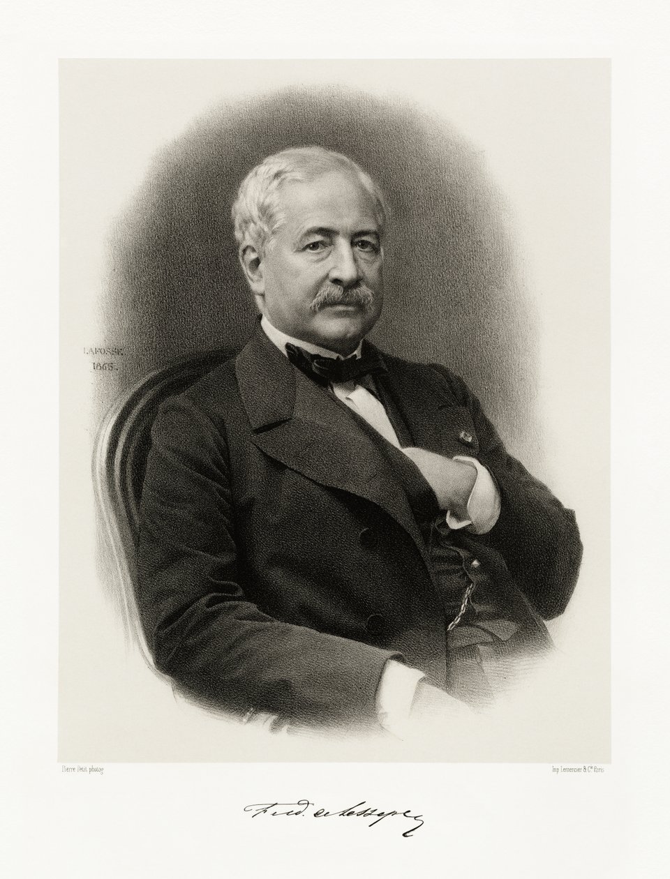 Ferdinand de Lesseps, 1865-66 av Jean Baptiste Adolphe Lafosse