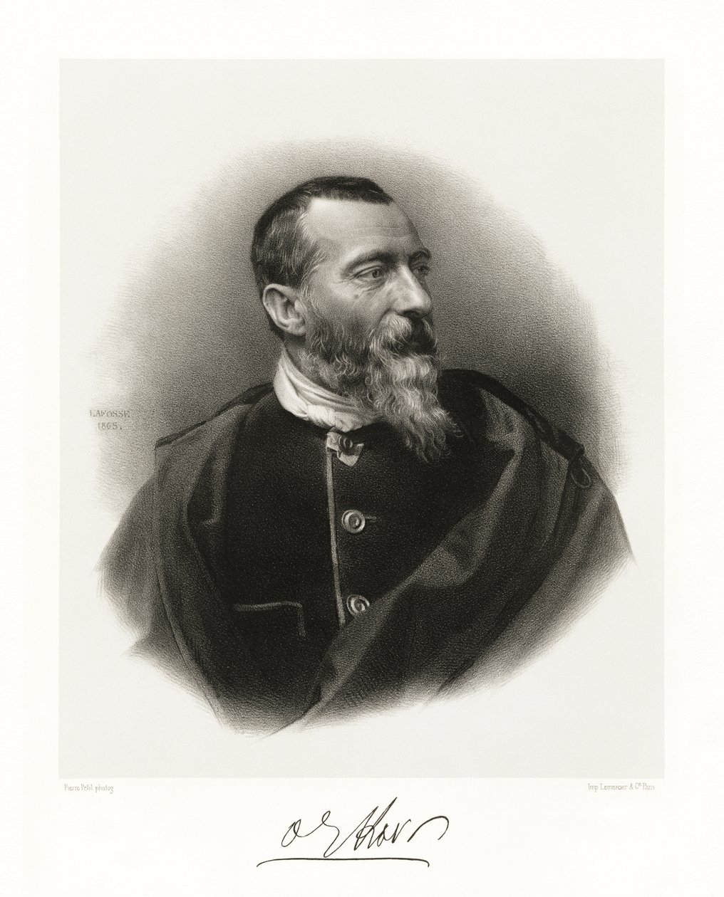 Jean Baptiste Alphonse Karr, 1865-66 av Jean Baptiste Adolphe Lafosse