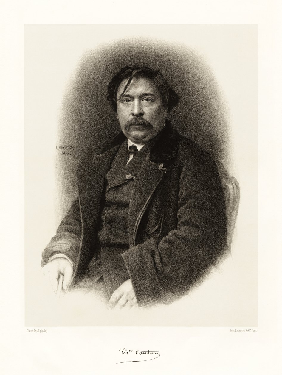 Thomas Couture, 1865-66 av Jean Baptiste Adolphe Lafosse